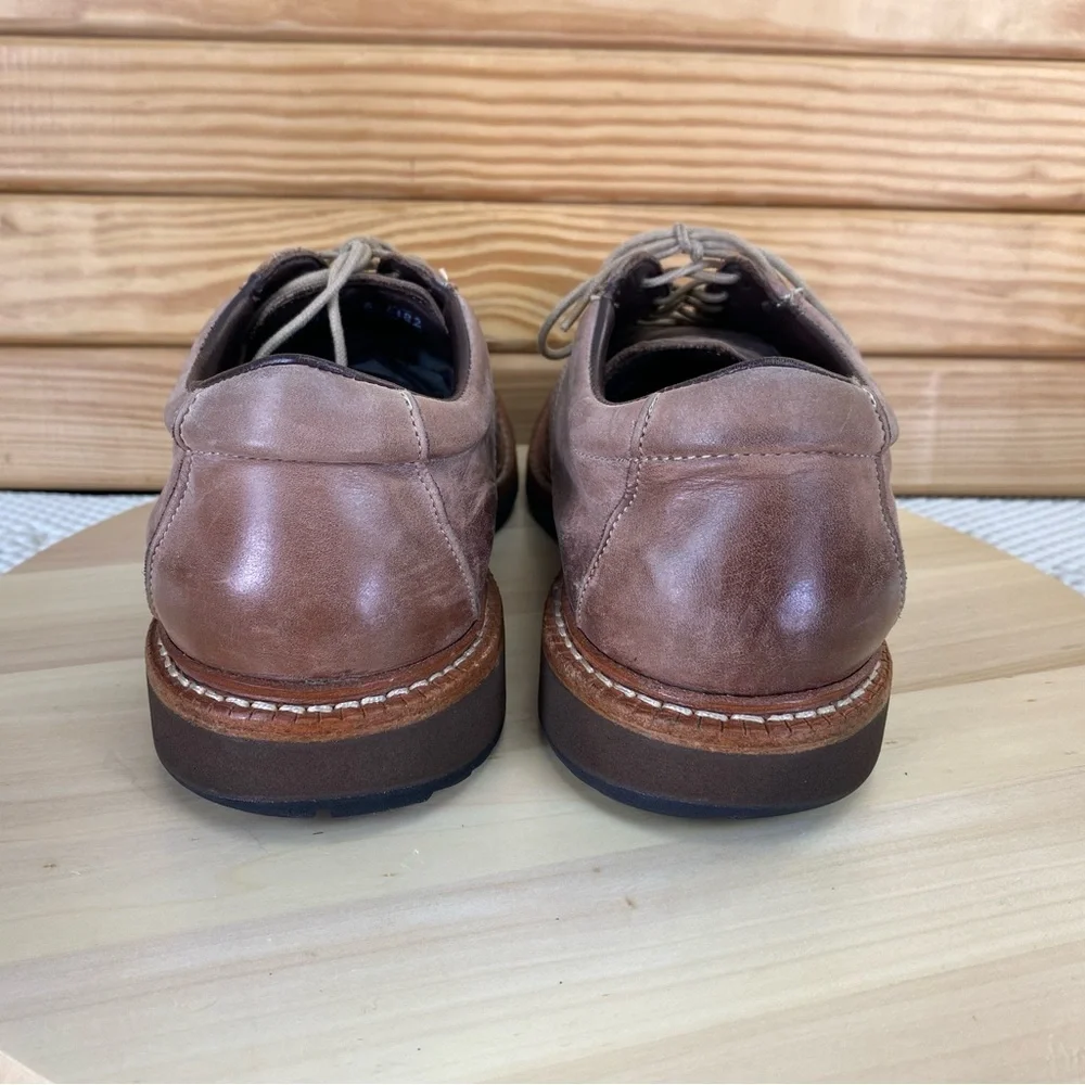 Allen Edmonds Voyager Antique Brown Leather Lace Up Oxfords Shoe Men's 10.5 WIDE